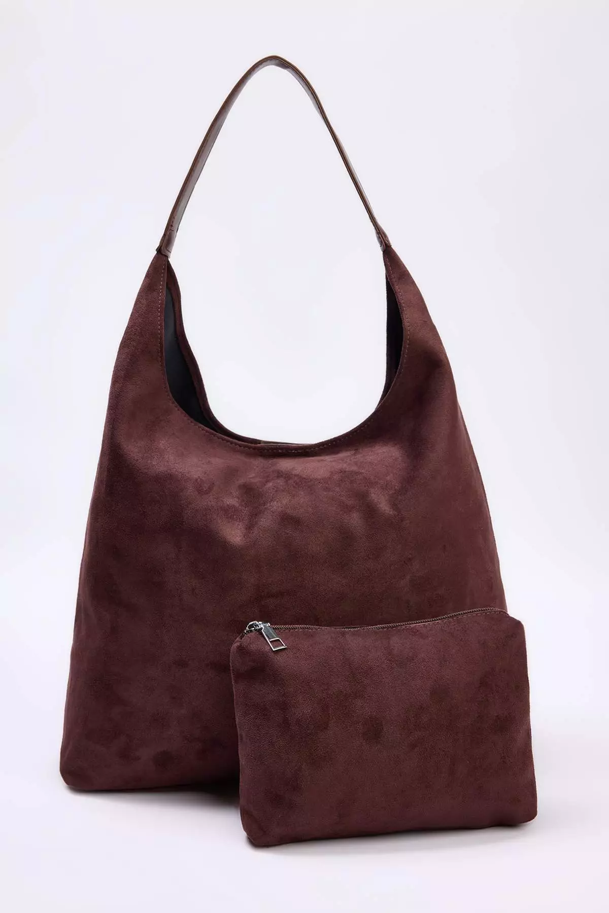 Trendyol-Dark Brown Suede Puppy 