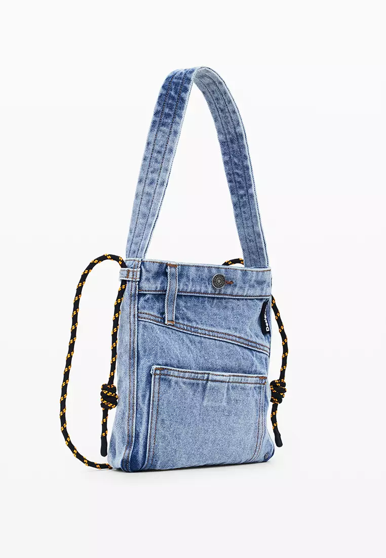Desigual-Medium denim tote bag