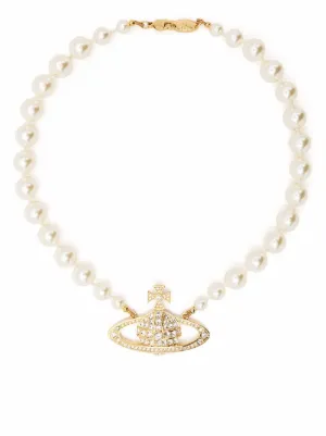 Vivienne Westwood Bas Relief pearl-chain choker