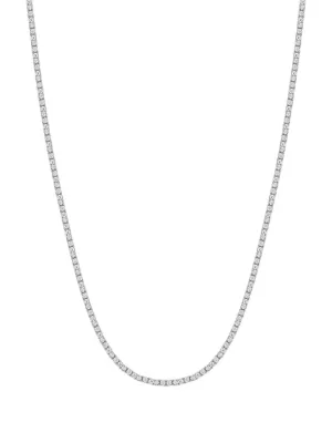Nialaya Jewelry mini Tennis cubic-zirconia choker necklace