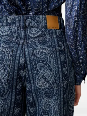 Claudie Pierlot printed straight denim jeans