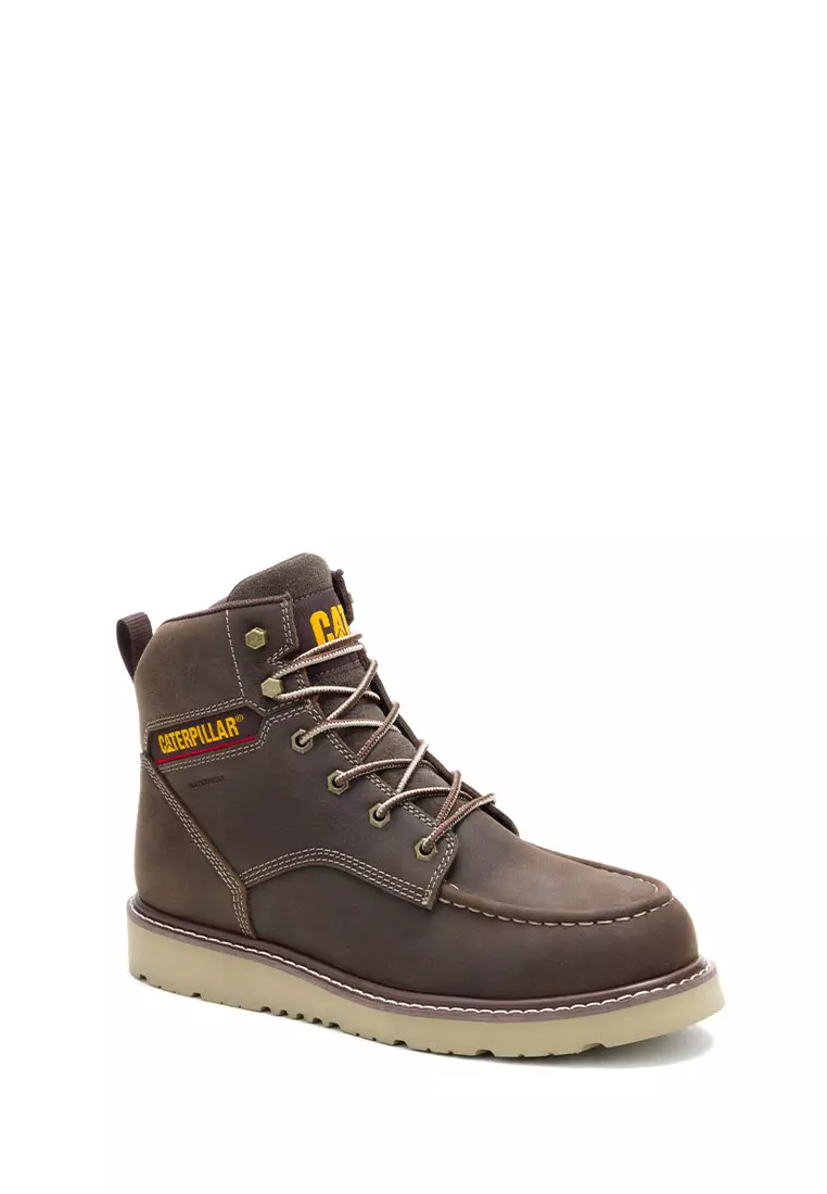 Caterpillar-Men's Reclaimer Wedge Steel Toe Waterproof Boots - Coffee Bean (P91834) | Safety Shoes