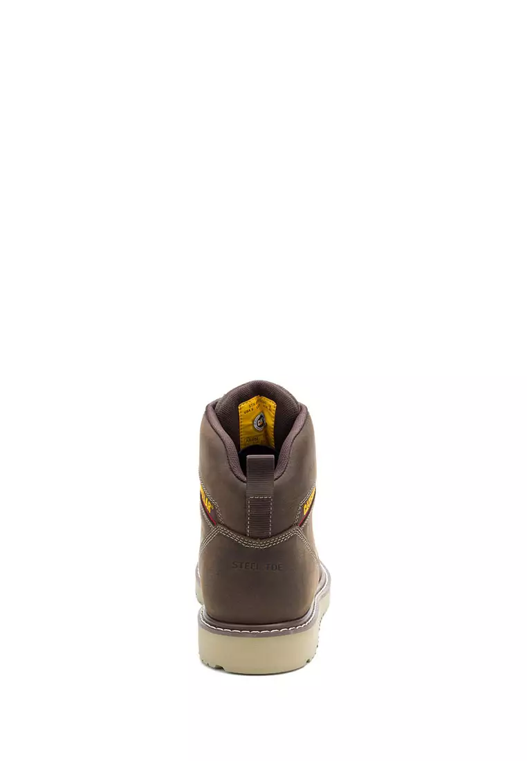 Caterpillar-Men's Reclaimer Wedge Steel Toe Waterproof Boots - Coffee Bean (P91834) | Safety Shoes