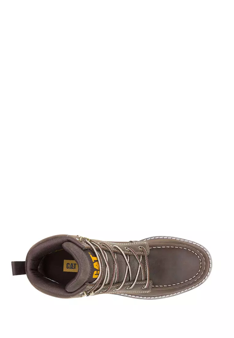 Caterpillar-Men's Reclaimer Wedge Steel Toe Waterproof Boots - Coffee Bean (P91834) | Safety Shoes