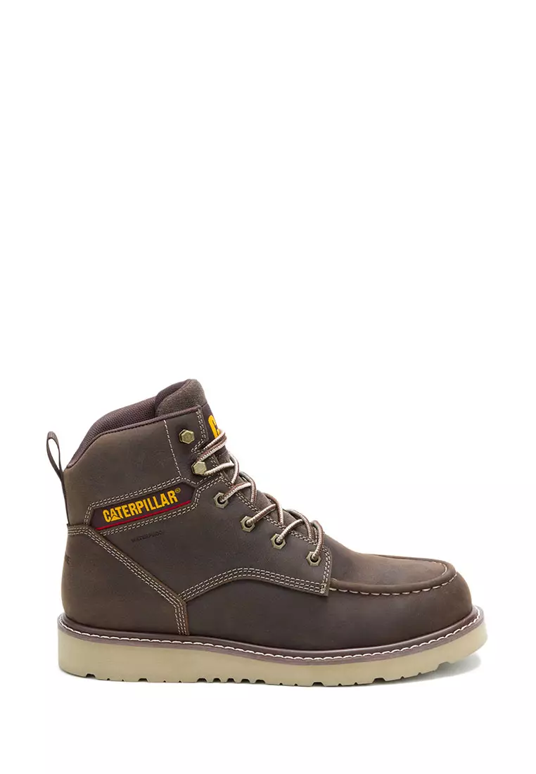 Caterpillar-Men's Reclaimer Wedge Steel Toe Waterproof Boots - Coffee Bean (P91834) | Safety Shoes